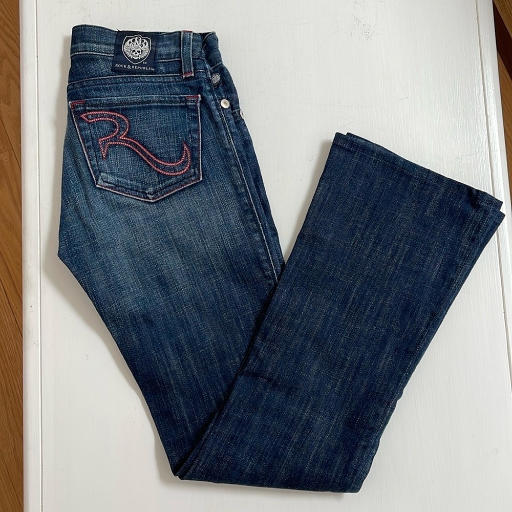 Rock & Republic Dark Blue Boot Cut Jeans